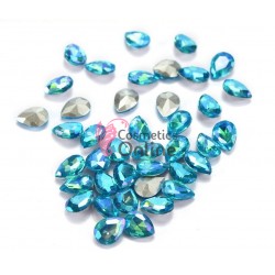 Cristale pentru unghii Marquise, 4 bucati Cod MQ025 Blue cu Reflexii